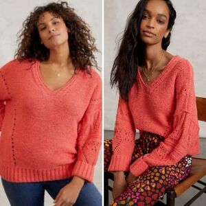 NWT Anthropologie Pilcro Marla V-Neck Sweater | 2X